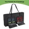 DSLEAF Cornhole Carrying Case for 4' x 2' Regulation Size, Heavy-Duty 600D Cornhole Boards Bag with Padded Shoulder Strap and Double Slide Zipper, Only Bag view 4