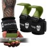 Gymreapers Weight Lifting Hooks (Pair), Heavy Duty Power Wrist Straps Hand Grip Support For Deadlifts, Pull Ups, Shrugs - Gym Gloves For Men and Women (OD Green) view 1