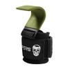 Gymreapers Weight Lifting Hooks (Pair), Heavy Duty Power Wrist Straps Hand Grip Support For Deadlifts, Pull Ups, Shrugs - Gym Gloves For Men and Women (OD Green) view 2
