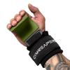 Gymreapers Weight Lifting Hooks (Pair), Heavy Duty Power Wrist Straps Hand Grip Support For Deadlifts, Pull Ups, Shrugs - Gym Gloves For Men and Women (OD Green) view 3