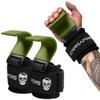 Gymreapers Weight Lifting Hooks (Pair), Heavy Duty Power Wrist Straps Hand Grip Support For Deadlifts, Pull Ups, Shrugs - Gym Gloves For Men and Women (OD Green) view 4
