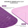 CAMBIVO Large Yoga Mat (6'x 4'), Extra Wide Workout Mat for Men and Women, 1/3 &1/4 Thick Exercise Fitness TPE Mat for Home Gym, Yoga, Pilates, Workout (Plum), 6mm view 4