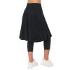 ANIVIVO Women Long Knee Length Skirted Leggings,Leggings with Skirts High Waist(Black,M) view 2