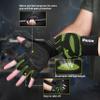 ihuan Ventilated Weight Lifting Gym Workout Gloves with Wrist Wrap Support for Men & Women, Full Palm Protection, for Weightlifting, Training, Fitness, Hanging, Pull ups (Dark Green, M) view 2