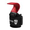 Gymreapers Weight Lifting Hooks (Pair), Heavy Duty Power Wrist Straps Hand Grip Support For Deadlifts, Pull Ups, Shrugs - Gym Gloves For Men and Women (Red) view 2