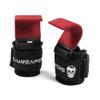 Gymreapers Weight Lifting Hooks (Pair), Heavy Duty Power Wrist Straps Hand Grip Support For Deadlifts, Pull Ups, Shrugs - Gym Gloves For Men and Women (Red) view 3