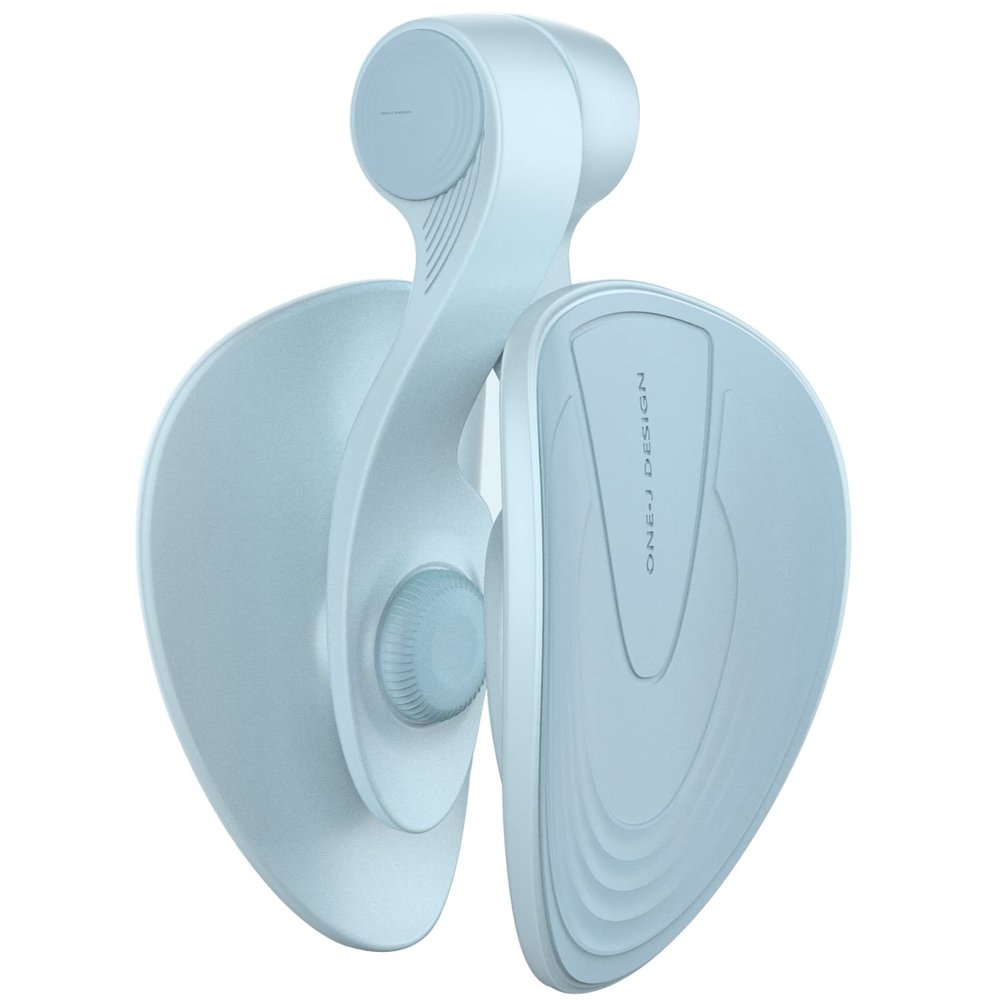CHENGNAN Thigh Master Hip Trainer Inner Thigh Exercise Equipment, Pelvic Floor Trainer for Postpartum Rehabilitation Correction Beautiful Buttocks-Blue