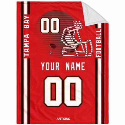 ANTKING Tampa Throw Blanket Custom Any Name and Number for Men Women Youth Gifts