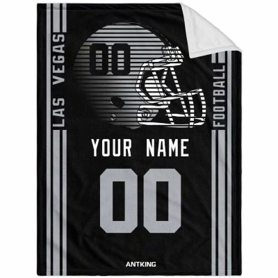 ANTKING Las Vegas Throw Blanket Custom Any Name and Number for Men Women Youth Gifts