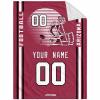 ANTKING Arizona Throw Blanket Custom Any Name and Number for Men Women Youth Gifts