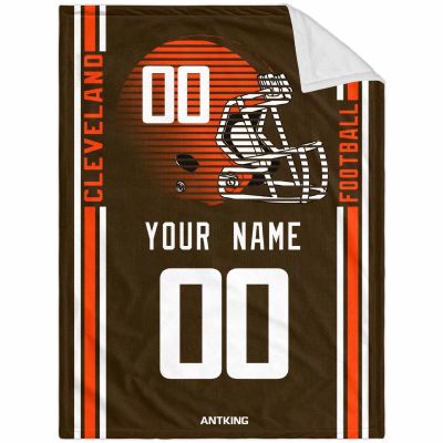 ANTKING Cleveland Throw Blanket Custom Any Name and Number for Men Women Youth Gifts
