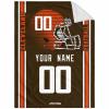 ANTKING Cleveland Throw Blanket Custom Any Name and Number for Men Women Youth Gifts view 1