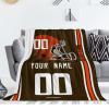 ANTKING Cleveland Throw Blanket Custom Any Name and Number for Men Women Youth Gifts view 2