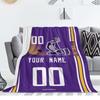 ANTKING Minnesota Throw Blanket Custom Any Name and Number for Men Women Youth Gifts view 2