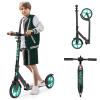 WAYPLUS Aquas Kick Scooter for Kids, Teens & Adults - Foldable, Lightweight, 8-Inch Non-Slip Deck, ABEC9 Bearings, Adjustable Height, Lifetime Service view 1