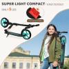 WAYPLUS Aquas Kick Scooter for Kids, Teens & Adults - Foldable, Lightweight, 8-Inch Non-Slip Deck, ABEC9 Bearings, Adjustable Height, Lifetime Service view 2