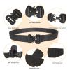 abcGoodefg 2 Pack Work Belt, Military Style Tactical Belts for Men, Quick-Release Metal Buckle with Molle Key Ring Holder & EDC Pouch view 2