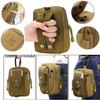 abcGoodefg 2 Pack Work Belt, Military Style Tactical Belts for Men, Quick-Release Metal Buckle with Molle Key Ring Holder & EDC Pouch view 4