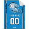 ANTKING Carolina Throw Blanket Custom Any Name and Number for Men Women Youth Gifts view 1