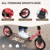 WAYPLUS Lightweight Kick Scooter for Kids, Teens and Adults, Foldable, 8-Inch Non-Slip Deck, ABEC9 Bearing, Adjustable Height 3.9-6.2FT, Red view 4