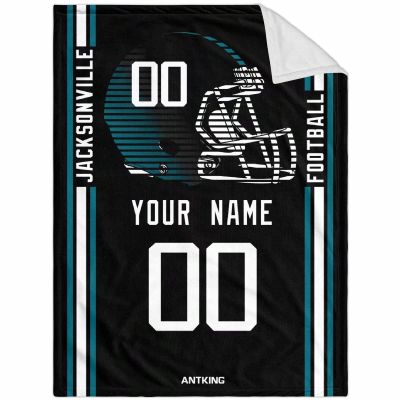 ANTKING Jacksonville Throw Blanket Custom Any Name and Number for Men Women Youth Gifts