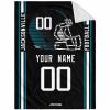 ANTKING Jacksonville Throw Blanket Custom Any Name and Number for Men Women Youth Gifts view 1