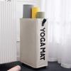 Twira Yoga Mat Storage Racks, Home Gym Storage Rack for Foam Roller, Yoga Strap and Resistance Bands, Workout Equipment Corner Yoga Mat Holder with WheelsWhite view 1