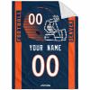 ANTKING Denver Throw Blanket Custom Any Name and Number for Men Women Youth Gifts view 1
