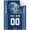 ANTKING Indianapolis Throw Blanket Custom Any Name and Number for Men Women Youth Gifts