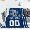 ANTKING Indianapolis Throw Blanket Custom Any Name and Number for Men Women Youth Gifts view 2