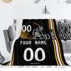 ANTKING Pittsburgh Throw Blanket Custom Any Name and Number for Men Women Youth Gifts view 2