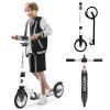 WAYPLUS Kick Scooter for Ages 6+,Kid, Teens & Adults. Max Load 240 LBS. Foldable, Lightweight, 8IN Big Wheels for Kids, Teen and Adults, 4 Adjustable Levels. Bearing ABEC9 view 1
