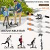 WAYPLUS Kick Scooter for Ages 6+,Kid, Teens & Adults. Max Load 240 LBS. Foldable, Lightweight, 8IN Big Wheels for Kids, Teen and Adults, 4 Adjustable Levels. Bearing ABEC9 view 2