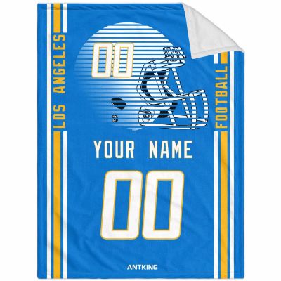 ANTKING Los Angeles Throw Blanket Custom Any Name and Number for Men Women Youth Gifts