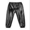 Daenrui Kids Girls Boys Metallic Shiny Jazz Hip Hop Street Dance Pants Harem Pants Athletic Leggings Dancewear Black 8 Years view 1