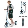 WAYPLUS Kick Scooter for Kids and Teens, Blue, 8-Inch, Foldable, Lightweight, Safety Features, Smooth Ride, Adjustable Height view 1