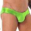 Hedmy Men's Stretch Underwear Sissy Panties Bulge Pouch Thong Low Rise Swim Trunk Bikini Hip Briefs Fluorescent Green Medium view 3