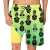 Cozople Boys Pineapple Swim Trunks Size 8 Quick Dry UPF Beach Boards Shorts Summer Green Beach Surf Bathing Shorts with Boxer Brief Liner Swimwear for s view 2