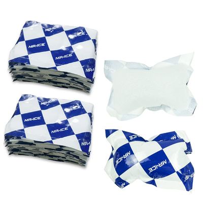 Dry Ice Pack for Shipping Frozen Food - Reusable Ice Packs for Cooler Lunch Box - Freezer Packs for Lunch Bag - Absorb Water Cold Pack, Keep Food Fresh and Beverage Cold, 4.7" x 3.3" 100pcs