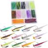 Crappie-Baits- Plastics-Jig-Heads-Kit-Shad-Minnow-Fishing-Lures-for Crappie-Panfish-Bluegill-40-Piece Kit