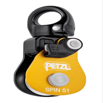 Petzl Spin S1 Openable Pulley with Swivel - Standard Yellow
