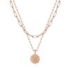 Ursteel Initial Necklace for Women - Rose-Gold-Plated Dainty Layered Letter S Necklaces for Women Trendy Rose-Gold-PlatedChoker Pendent Jewelry Gifts Paperclip Chain view 1