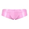 Hedmy Men's Stretch Underwear Sissy Panties Bulge Pouch Thong Low Rise Swim Trunk Bikini Hip Briefs Pink Medium view 1