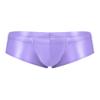 Hedmy Men's Stretch Underwear Sissy Panties Bulge Pouch Thong Low Rise Swim Trunk Bikini Hip Briefs Purple Medium view 1