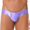 Hedmy Men's Stretch Underwear Sissy Panties Bulge Pouch Thong Low Rise Swim Trunk Bikini Hip Briefs Purple Medium view 2