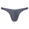 ACSUSS Men Shiny T-Back G-String Thong Sexy Panties Low Waist Smooth Stretchy Thongs Underwear Grey Large view 4