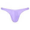 ACSUSS Men Shiny T-Back G-String Thong Sexy Panties Low Waist Smooth Stretchy Thongs Underwear Purple X-Large view 4