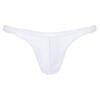 ACSUSS Men Shiny T-Back G-String Thong Sexy Panties Low Waist Smooth Stretchy Thongs Underwear White XX-Large view 4