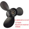 Boatman 8.9x7.5 Aluminum Outboard Boat Propeller fit Mercury Engines 8-9.9 Hp,12 Spline Tooth,RH,OEM NO.48-897614A10 view 4