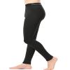4 Pack Youth Boys' Compression Leggings Tights Athletic Pants Sports Base Layer for Kids Cold Gear 4 Black XL view 3